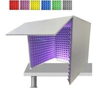 VDLLQYN, Microphone Foam Booth Cube, Foldable Detachable Portable Simple Recording Studio, Colours Available,Portable Simple Recording Studio(Purple)