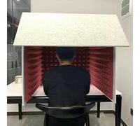 VDLLQYN, Microphone Isolation Booth Cube, Decreg Noise, Isolation Shield For Home Studio, Music Recording, Podcasting,Portable Simple Recording Studio(Red)