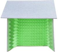 VDLLQYN, Portable Recording Booth, Sound Isolation Booth Room, To Filter Vocal, High Density Absorbent Foam, Studio Recording,Portable Simple Recording Studio(Green)
