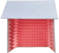 VDLLQYN, Portable Recording Booth, Sound Isolation Booth Room, To Filter Vocal, High Density Absorbent Foam, Studio Recording,Portable Simple Recording Studio(Red)
