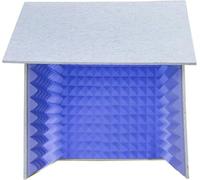 VDLLQYN, Portable Recording Booth, Sound Isolation Booth Room, To Filter Vocal, High Density Absorbent Foam, Studio Recording,Portable Simple Recording Studio(Blue)