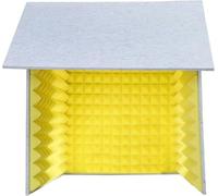 VDLLQYN, Portable Recording Booth, Sound Isolation Booth Room, To Filter Vocal, High Density Absorbent Foam, Studio Recording,Portable Simple Recording Studio(Yellow)