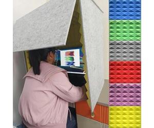 VDLLQYN, Portable Sound Booth, Microphone Isolation Booth Cube, Microphone Recording Equipment, Home Self Made Studio Booth,Portable Simple Recording Studio(Gris)