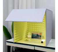 VDLLQYN, Portable Vocal Booth Sound Booth Recording Equipment, For Recording Studio Quality Audio,Portable Simple Recording Studio(Yellow)