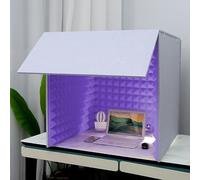 VDLLQYN, Portable Vocal Booth Sound Booth Recording Equipment, For Recording Studio Quality Audio,Portable Simple Recording Studio(Purple)