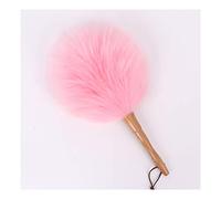 VDLLQYN, Royal Duster - Set of Pure Lambs Wool Feather Dusters with Wooden Handle - Fluffy, Flexible, Anti-Static Cleaning Tool for Home, Office, and Car - Available in 6 Colors ，Dust collector(Pink)