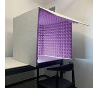 VDLLQYN, Sound Isolation Room For Home Studio, Self Made Sound Booth Box, For Home Office And Studio,Portable Simple Recording Studio(Purple)