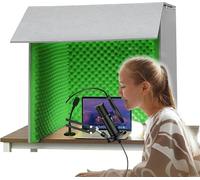 VDLLQYN, Sound Proof Box Microphone Isolation Booth Cube, for Home Studio, Music Recording,Portable Simple Recording Studio