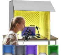 VDLLQYN, Sound Proof Box Portable Vocal Recording Booth Soundproof Box Booth Vocal Booth, Isolation Booth Box for Home Studio, Foldable Recording Vocal Booth,Portable Simple Recording Studio