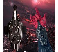 VDLLQYN, Spider Web Shooters for Kids 9.8ft Real Rope Launcher Can Pick up Small Objects,Built-in USB Electric Motor,Electric Web Launcher for Cosplay,Rope Launcher(Black)