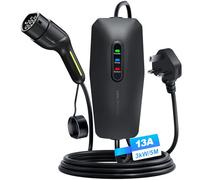 VDLPOWERVP EV Charger,Type 2 to 3 Pin Plug,13A 230V LED Status Indicators,5M cable Portable Electric Vehicle Charging Station,IP65 Protection Suitable for EVs & PHEVs