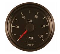 VDO 150-030 Oil Pressure Gauge, 100Psi