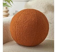 Vdoioe Round Throw Pillow Ball Pillow 11.8 Inches Brown Simple Modern Ball Shaped Throw Pillow，Nordic Style Cushion Decorative Pillow for Couch,Sofa,Bedroom