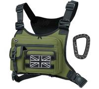 Vdones Running Chest Bag Tactical Water- Resistant Men’s Chest Pack Runners Sport Pouch for Jogging, Cycling, Working, Hiking