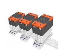 VDOQTLJT GSR2-1 SSR 10A 25A 40A 60A 80A 100A 120A Din Rail Mounted Solid State Relay Single Phase with Heat Sink DD AA DA
