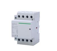 VDOQTLJT Modular Contactor 4P 63A 4NO 4NC 2NO2NC 380V 220V 110V AC 24V Automatic Household Contactor Din Rail Type 50/60Hz 1Pcs(4P 63A 2NO2NC AC110V)
