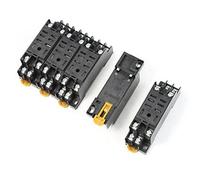 VDOQTLJT Replaceable 8 Terminals DIN Rail Relay Socket Base Holder 5PCS