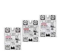 VDOQTLJT Solid State Relay 10A 25A 40A Single Phase Module 3-32V Input DC 24-380V AC Output SSR-10DA SSR-25DA SSR-40DA I-50(AA (AC-AC),80A)