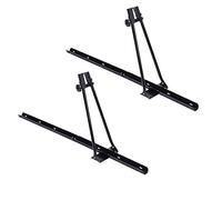 VDP Orion Bicycle Carrier + Roof Rack Original Steel Compatible with Peugeot 407 3-4 Door 2004-2012 Pack of 2