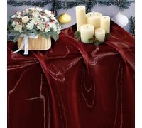 VDS 1 Yard Premium Organza Fabric by The Yard 45” Wide - Sheer, Lightweight, Shiny Tulle Material for DIY Crafts, Wedding Arch Decorations, Gift Wrapping, Event Décor, Sewing, Curtains - Burgundy