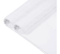 VDS 100% Pure Cotton Muslin Fabric Bleached | 48 Inch Wide x 5 Yard | Breathable Natural Cloth Linen Backing Material for Sewing, Needlework, Embroidery, Quilting, Crafts, DIY, Home Decor | White