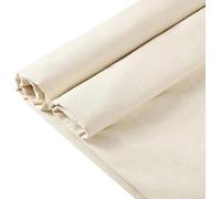 VDS 100% Pure Cotton Muslin Fabric Unbleached | 48" Wide x 5 Yard | Breathable Natural Calico Cloth Linen Backing Material for Sewing, Handcraft, Embroidery, Quilting, Crafts, DIY, Home Decor | Beige