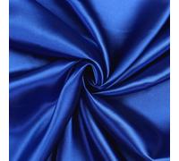 VDS Premium Satin Fabric - 10 Yard - 44" Wide, Smooth Shiny Charmeuse Sateen Cloth Linen for Sewing, Dressmaking, Wedding Party Décor, Backdrop, Costumes, DIY, Crafts & Home Decor - Royal Blue