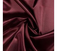 VDS Premium Satin Fabric - 10 Yard - 44" Wide, Smooth Shiny Charmeuse Sateen Cloth Linen for Sewing, Dressmaking, Wedding Party Décor, Backdrop, Costumes, DIY, Crafts & Home Decor - Burgundy