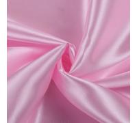 VDS Premium Satin Fabric - 10 Yard - 44" Wide, Smooth Shiny Charmeuse Sateen Cloth Linen for Sewing, Dressmaking, Wedding Party Décor, Backdrop, Costumes, DIY, Crafts & Home Decor - Pink