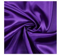 VDS Premium Satin Fabric - 10 Yard - 44" Wide, Smooth Shiny Charmeuse Sateen Cloth Linen for Sewing, Dressmaking, Wedding Party Décor, Backdrop, Costumes, DIY, Crafts & Home Decor - Cadbury Purple
