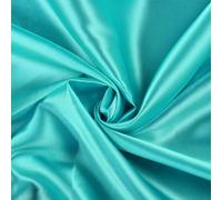 VDS Premium Satin Fabric - 10 Yard - 44" Wide, Smooth Shiny Charmeuse Sateen Cloth Linen for Sewing, Dressmaking, Wedding Party Décor, Backdrop, Costumes, DIY, Crafts & Home Decor - Teal
