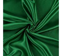 VDS Premium Satin Fabric - 10 Yard - 44" Wide, Smooth Shiny Charmeuse Sateen Cloth Linen for Sewing, Dressmaking, Wedding Party Décor, Backdrop, Costumes, DIY, Crafts & Home Decor - Green