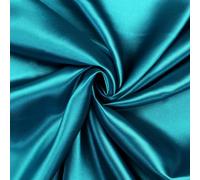 VDS Premium Satin Fabric - 10 Yard - 44" Wide, Smooth Shiny Charmeuse Sateen Cloth Linen for Sewing, Dressmaking, Wedding Party Décor, Backdrop, Costumes, DIY, Crafts & Home Decor - Dark Teal