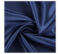 VDS Premium Satin Fabric - 10 Yard - 44" Wide, Smooth Shiny Charmeuse Sateen Cloth Linen for Sewing, Dressmaking, Wedding Party Décor, Backdrop, Costumes, DIY, Crafts & Home Decor - Navy Blue