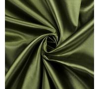 VDS Premium Satin Fabric - 10 Yard - 44" Wide, Smooth Shiny Charmeuse Sateen Cloth Linen for Sewing, Dressmaking, Wedding Party Décor, Backdrop, Costumes, DIY, Crafts & Home Decor - Olive Green