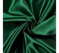 VDS Premium Satin Fabric - 10 Yard - 44" Wide, Smooth Shiny Charmeuse Sateen Cloth Linen for Sewing, Dressmaking, Wedding Party Décor, Backdrop, Costumes, DIY, Crafts & Home Decor - Hunter Green