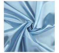VDS Premium Satin Fabric - 10 Yard - 44" Wide, Smooth Shiny Charmeuse Sateen Cloth Linen for Sewing, Dressmaking, Wedding Party Décor, Backdrop, Costumes, DIY, Crafts & Home Decor - Baby Blue
