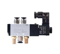 VDTOUJRDF 4V110-06 1/8 Air Solenoid Valve 5 Way Port 2 Position Gas Pneumatic Electric Magnetic Valves DC12V 24V 110 V220V Coil Volt(Wire W 6mm Fittings)