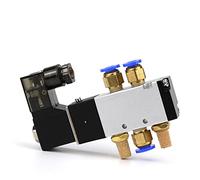 VDTOUJRDF 4V110-06 1/8 Air Solenoid Valve PNEUMAT VALV 5 Way Port 2 Position Gas Pneumatic Electric Magnetic Valves DC12V 24V 110V 220V 1Pcs(Led W Sl601)