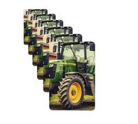 VducK 6 Pcs Car Air Freshener Hanging Scents Fresheners, Tractor Theme, Lavender Scent, Green