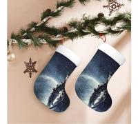 VducK Christmas Stockings Space astronaut Large Santa Stocking Personalised Xmas Stockings for Party Home Decor for Family Holiday