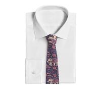 VducK Neckties for Men Business Casual Necktie Men Flower-elephant Ties for Weddings Dances Neck Tie for Men