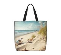 VducK Tote Bag for Women Beach Seaside Tote Bags with Zipper Large Capacity Casual Shoulder Handbags