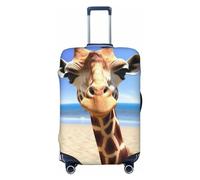 VducK Travel Luggage Cover Elastic Suitcase Baggage Cover Beach Giraffe Fashion Suitcase Protector Fits 18-32 Inch Luggage
