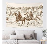 VducK Wall Tapestry West Desert Cactus PrintedTapestry Wall Hanging Aesthetic Tapestry Wall Decor Wall Hanging for Bedroom for Living Room Dorm Decor 152 x 102 cm