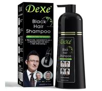 VDUK - Black Hair Shampoo 400ml - Instant Black Hair Dye Shampoo with Mild Plant Formula, Natural Black Colour for Men & Women, Easy to Use, Lasts up to 30 Days