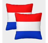 VDYNDYIW 3D Printed Netherlands Flag Throw Pillow Covers Throw Pillow Case Garden Cushion Super Soft Pack of 2 Home Decor for Sofa Bedroom 45x45cm