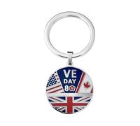 VE Day 80th Anniversary 2025 - Commemorative Keyring, Bunting, Pin, Souvenir, 8th May 1945