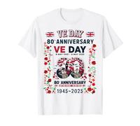 VE Day 80th Anniversary Costume Idea For Men & VE Day Flag T-Shirt