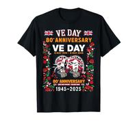 VE Day 80th Anniversary Costume Idea For Men & VE Day Flag T-Shirt